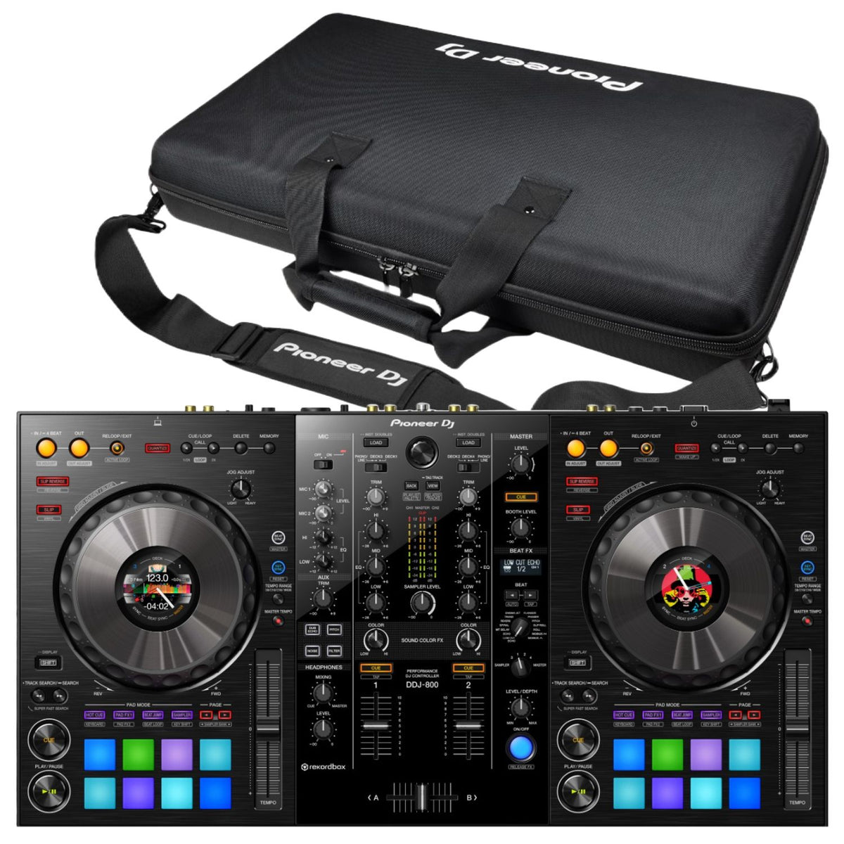 Pioneer DJ DDJ-800 + Pioneer DJ DJC-800 Bag (ETA Early Sep 2023)