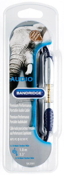 Bandridge Premium Mini Jack to Mini Jack (3.5mm) 1.0m