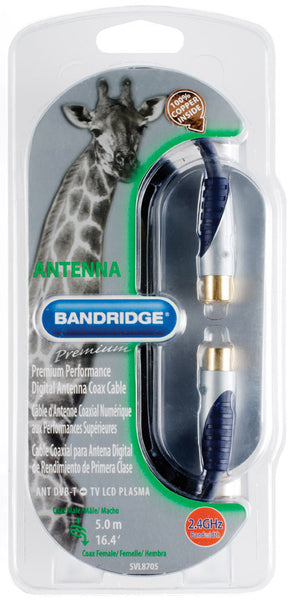 Bandridge Premium Digital Antenna Coax Cable 5.0m