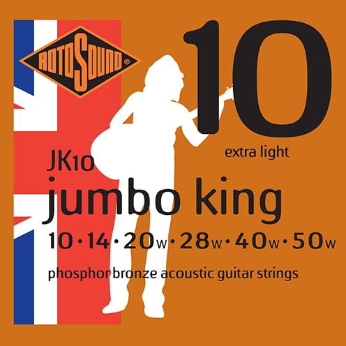 RotoSound JK10 Jumbo King Acoustic Strings (Extra Light)