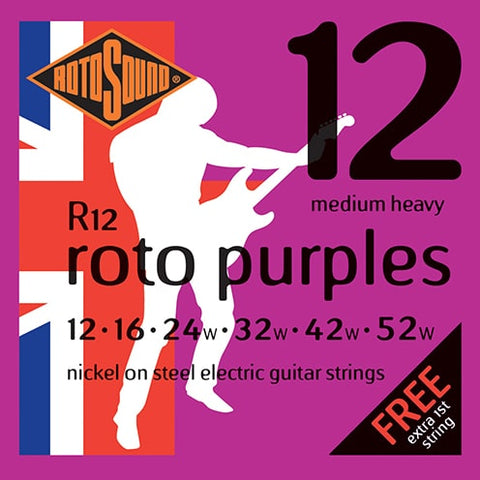 RotoSound R12 Roto Purples Guitar Strings (Medium Heavy)