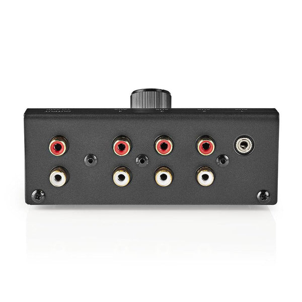 Nedis Analogue Audio Switch - 3x RCA plus Mini Jack to 1x RCA