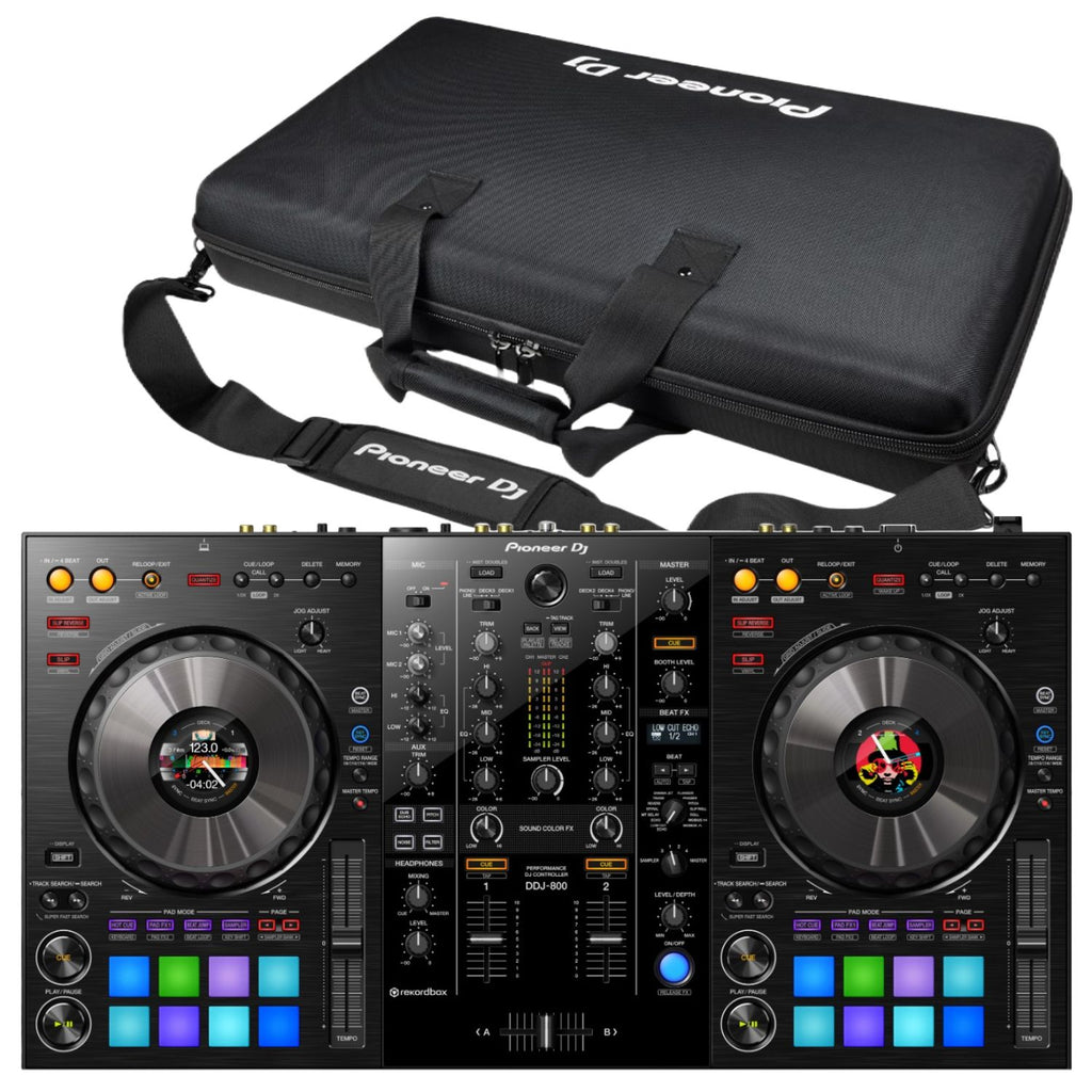 Pioneer DDJ-800 Rekordbox DJ Controller + Pioneer DJ DJC-800 Bag 