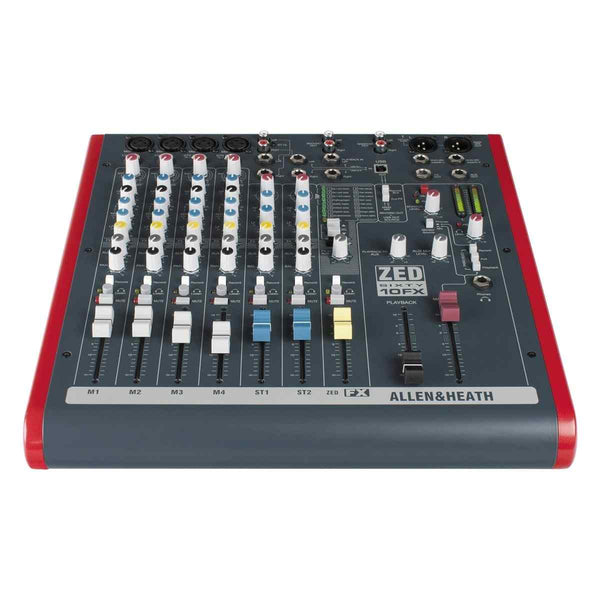 Allen and Heath ZED60-10FX 4-Channel 60mm Faders USB FX
