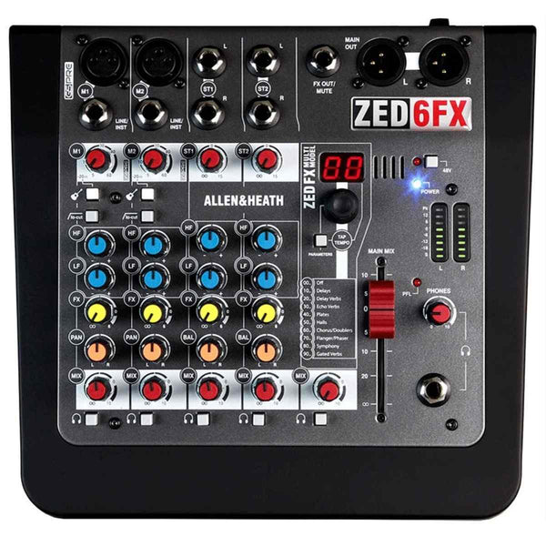 Allen and Heath ZED-6FX 6-Channel Live Mixer with FX