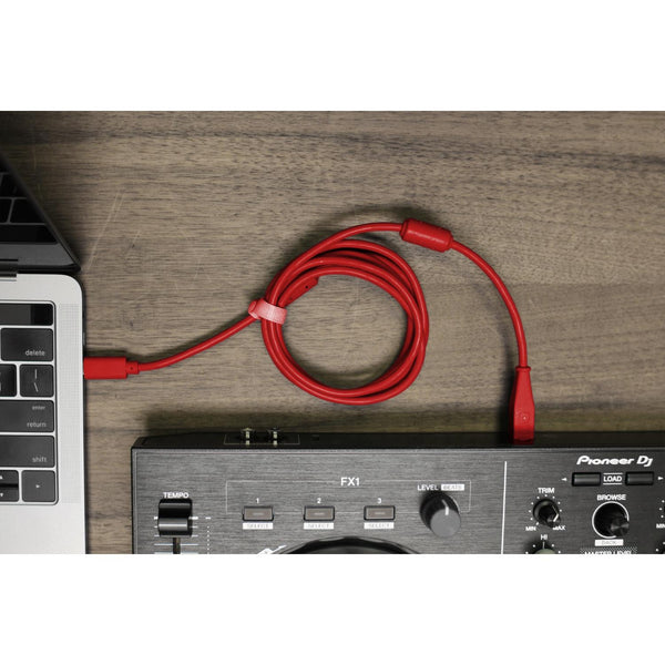 DJ TechTools Chroma Cable USB Cable (A-B) Straight 1.5m (Red)