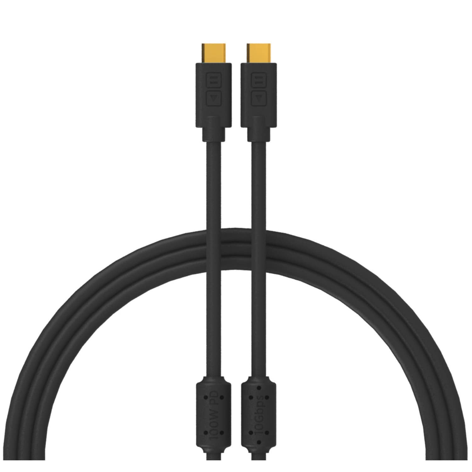 DJ TechTools Chroma Cable USB Cable (C-C) 1.0m (Black)