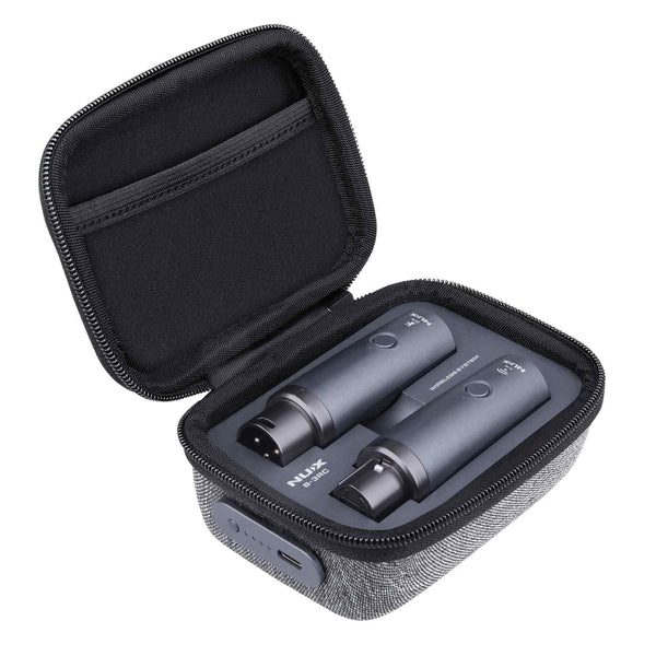 NUX B-3RC Rechargeable Wireless Microphone System 2.4GHz with Charging Case