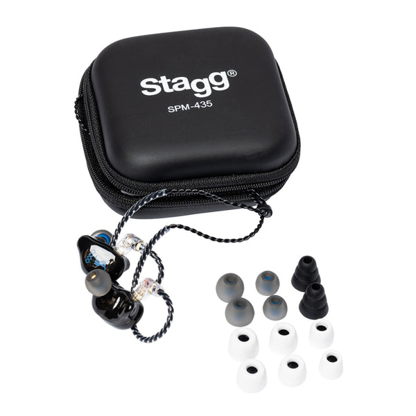 Stagg SPM-435 Four Driver In-Ear Monitors (Black)