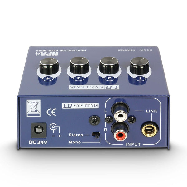 LD Systems HPA4 Headphone Amplifier 4-Channel