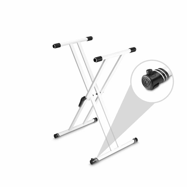Gravity KSX2 Double Brace Keyboard Stand (White)