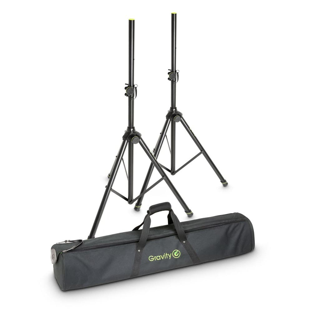 Gravity SS5212B Steel Speaker Stands with Transport Bag