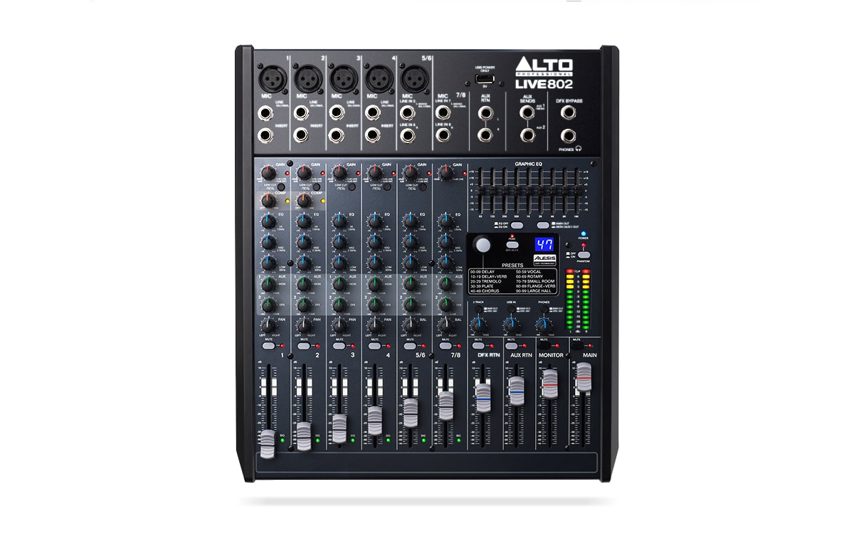 Alto Live 802 8-Channel Mixer