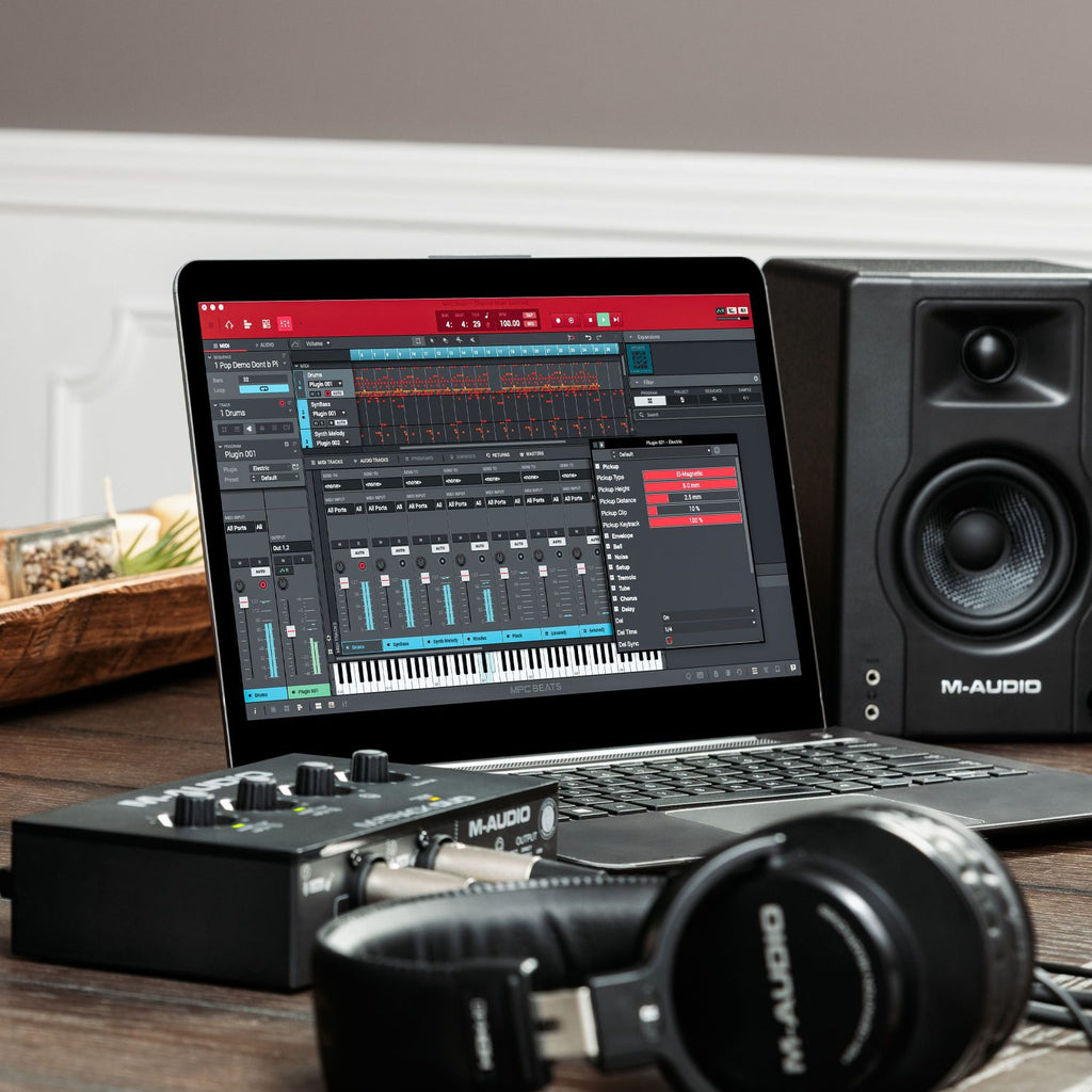 M Audio Dual M-Audio M-Track Duo - 48-KHz 2-channel USB Audio Interface – Knight ...
