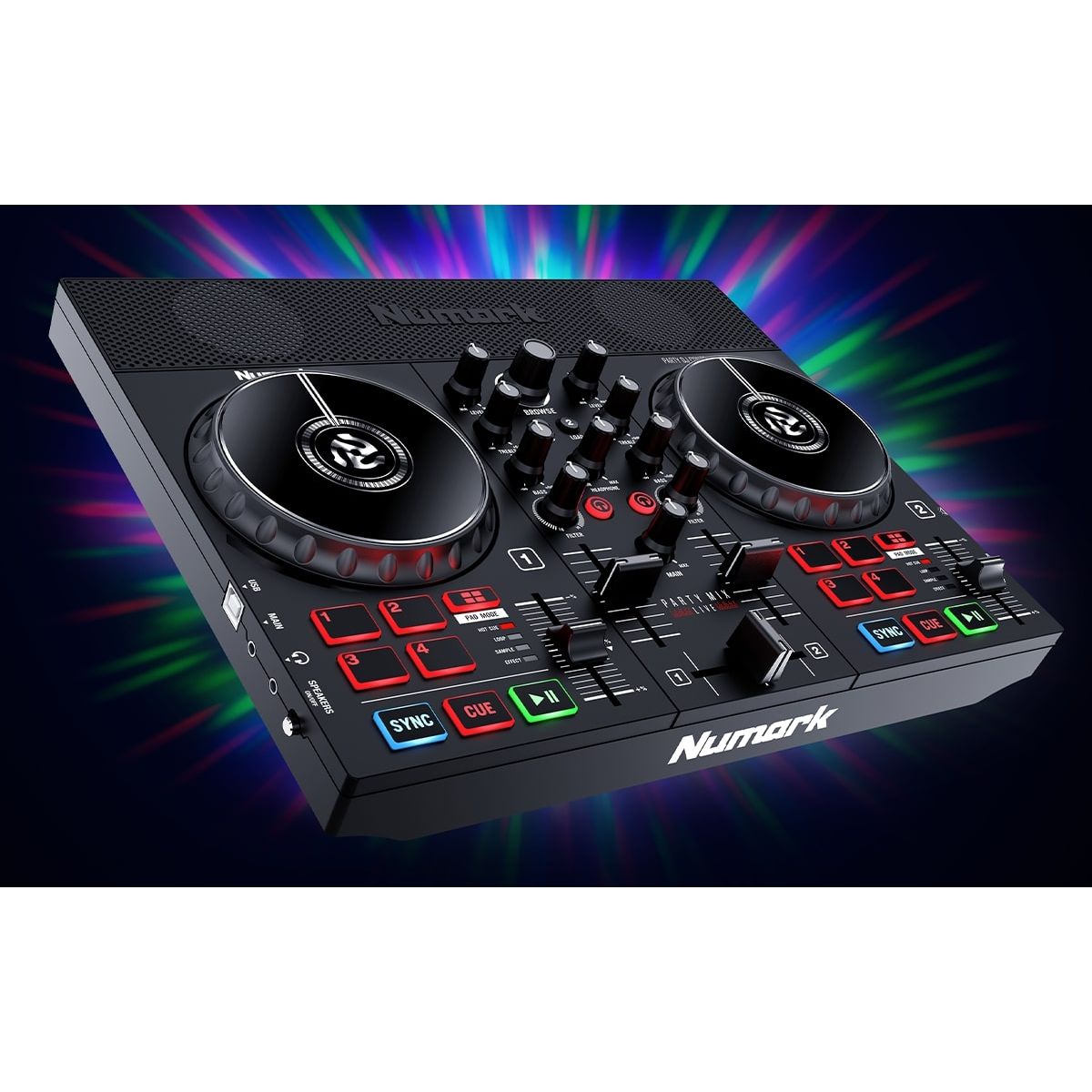 Numark Party Mix II 2-Channel DJ Controller with Built-In Speakers