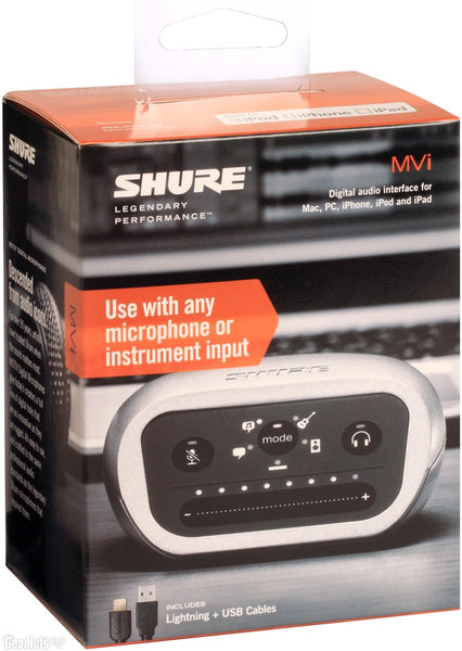 Shure MVi - Digital Audio Interface - Mac, PC, iPhone
