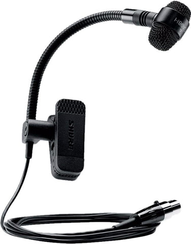 Shure PGA98H Cardioid Condenser Instrument Clip Microphone (Wireless Version)