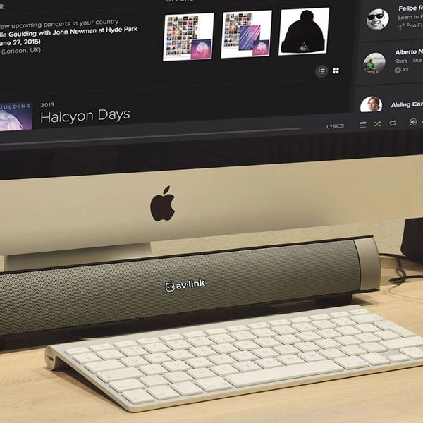 AV Link Atom - 2-Channel Rechargeable Mini Bluetooth Soundbar