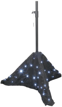 QTX Speakerstand Starcloth (White LEDs)