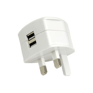 Mercury 2 Port USB Mains Charger 2.4A