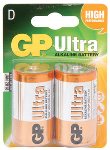 GP Ultra "D" Alkaline Battery (2-Pack)