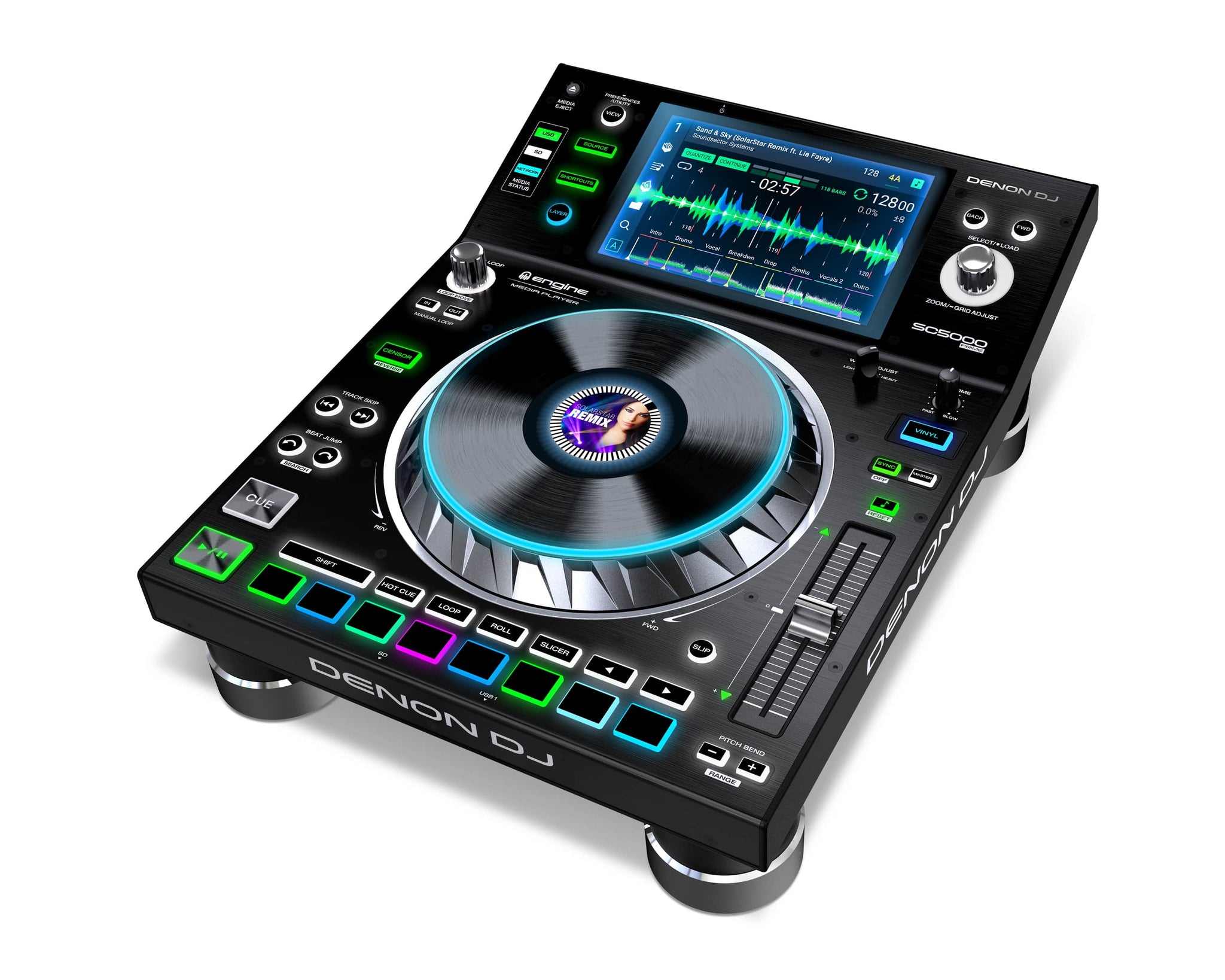 Denon SC5000 Prime - DJ Media Player with 7" Multi-Touch Display