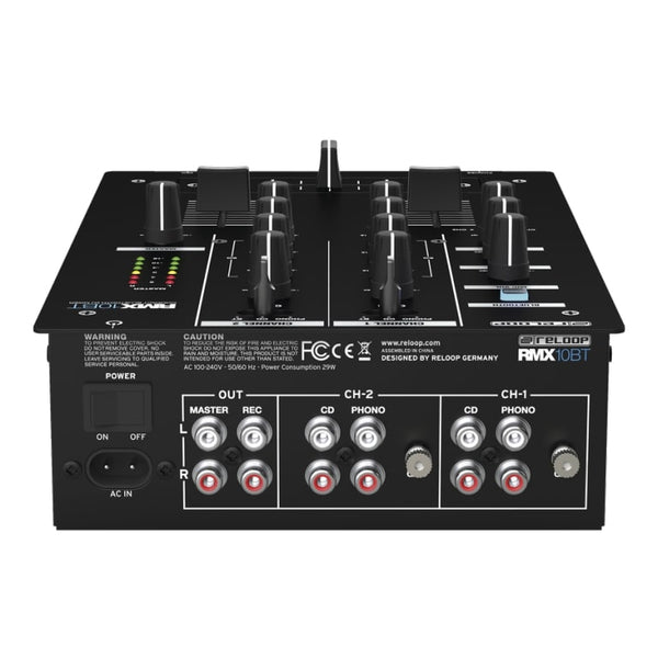 Reloop RMX-10BT Compact 2-Channel DJ Mixer with Bluetooth