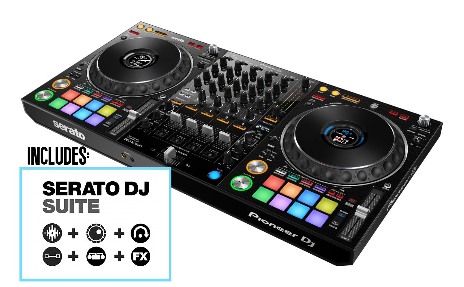 Pioneer DJ DDJ-1000SRT + Serato DJ Suite