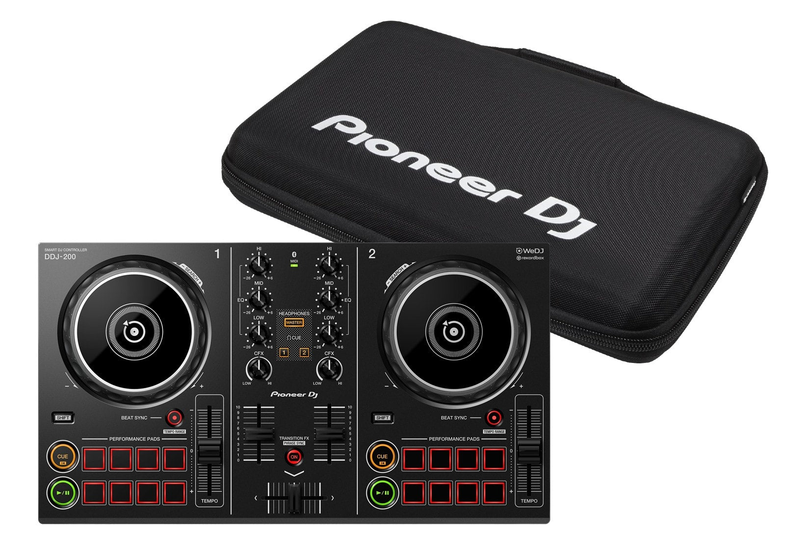 Pioneer DJ DDJ-200 Smart DJ Controller + DJC-200 Carry Bag