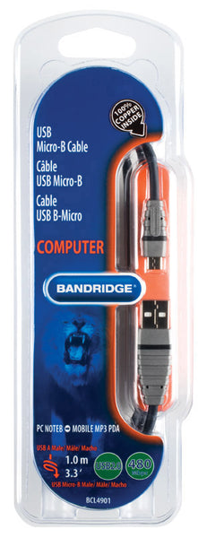 Bandridge USB to USB Micro Cable 1.0m
