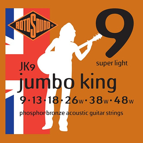RotoSound JK9 Jumbo King Acoustic Strings (Super Light)